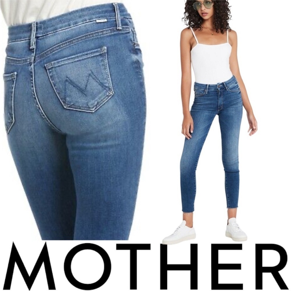 MOTHER DENIM The Looker Fray in Satisfaction Guaranteed Jeans Size 27 $228 Ankle